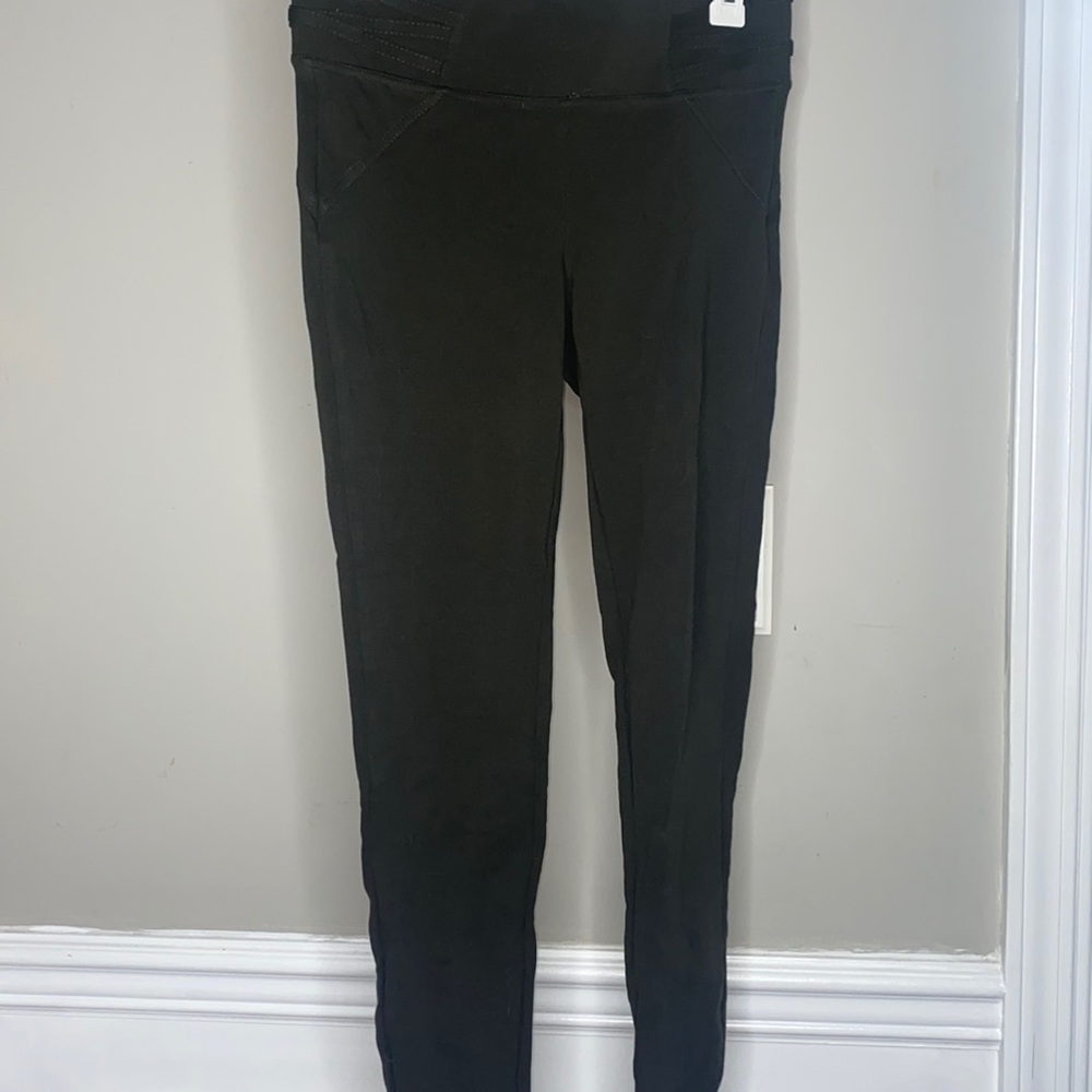 Navy green shaping high waisted leggings